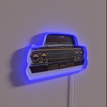 Charger l'image dans la galerie, Vintage 1963 Chevrolet Impala Lowrider Neon Sign with RGB Accents