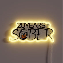 Charger l'image dans la galerie, Recovery Inspiration: 20 Years of Sobriety Celebrated with Colorful Glow