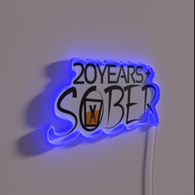 Charger l'image dans la galerie, Recovery Milestone Celebrated with Vibrant Neon Sober Life Sign