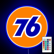 Charger l'image dans la galerie, 76 Gas logo RGB neon sign remote