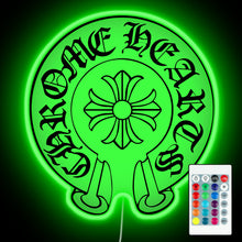 Charger l'image dans la galerie, Chrome Hearts RGB print on transparent back neon sign