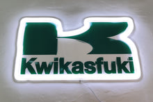 Charger l'image dans la galerie, Kwifasfuki neon sign radiating with colorful lights, creating a dynamic and eye-catching display for a fun and playful atmosphere