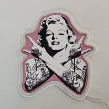 Charger l'image dans la galerie, Marilyn tattoo RGB neon