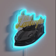 Charger l'image dans la galerie, Add a touch of luxury with this sleek neon Lamborghini.
