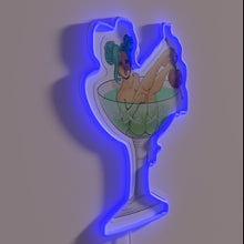 Charger l'image dans la galerie, Add vintage flair with this colorful absinthe inspired neon art.