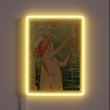 Charger l'image dans la galerie, Vintage 1920s-Style Absinthe Advertising Sign in Bold RGB Neon Glow