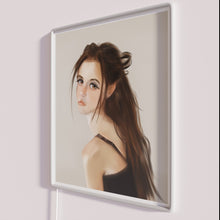 Charger l'image dans la galerie, Vibrant RGB Neon Portrait of Charming Semi Realistic Woman Sign Artwork