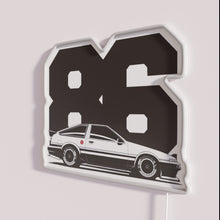 Charger l'image dans la galerie, Neon LED AE86 inspired car decor with vibrant RGB lighting