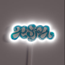 Charger l'image dans la galerie, Sparkling AESPA Logo in Vibrant 3D Neon Light Design