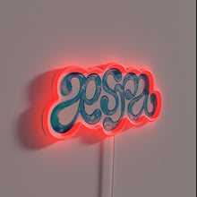 Charger l'image dans la galerie, Official aespa logo with neon lights, colorful and eye-catching design.
