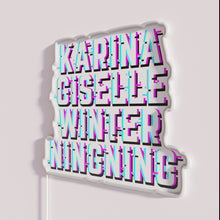 Charger l'image dans la galerie, Aespa K-pop Group Members Name LED Neon Sign Art Decoration