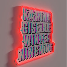 Charger l'image dans la galerie, Aespa Members RGB Color Changing Neon Sign for K-Pop Fans