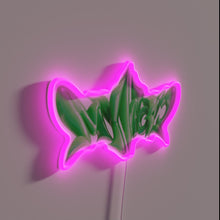 Charger l'image dans la galerie, Neon Aespa logo illuminates any room with vibrant green glow