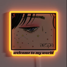 Charger l'image dans la galerie, Aespa Official Neon Sign, Aesthetic K-Pop Decoration for Enthusiast
