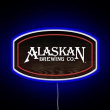 Charger l'image dans la galerie, Alaskan Brewing Logo RGB neon sign blue