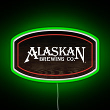 Charger l'image dans la galerie, Alaskan Brewing Logo RGB neon sign green