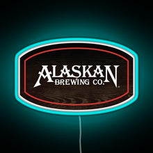Charger l'image dans la galerie, Alaskan Brewing Logo RGB neon sign lightblue