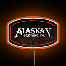 Charger l'image dans la galerie, Alaskan Brewing Logo RGB neon sign orange