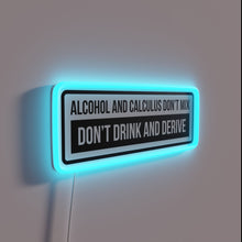 Charger l'image dans la galerie, Mathematical merriment meets mischievous warning with colorful neon glow.