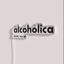 Charger l'image dans la galerie, RGB Neon Bar Decorations with Alcoholica Word Wall Sign Light