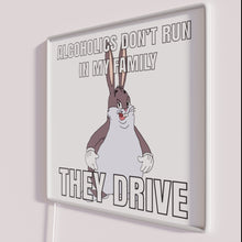 Charger l'image dans la galerie, Wholesome Family Motto Neon Sign with Humorous Sobriety Statement Illumination