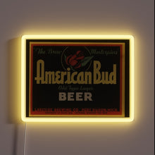 Charger l'image dans la galerie, Vibrant Neon Sign Illuminates American Iconic Budweiser Branding Statement Style