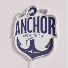 Charger l'image dans la galerie, Retrofuturistic San Francisco neon light sign with Anchor Brewing logo