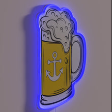 Charger l'image dans la galerie, Neon Accent Wall Sign with Bright RGB Colors, Steam Beer Logo