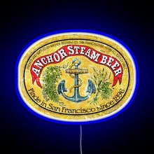 Charger l'image dans la galerie, Anchor Steam Beer RGB neon sign blue