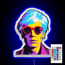 Charger l'image dans la galerie, Andy Warhol Persona RGB neon sign remote