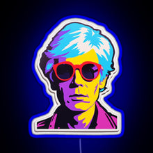 Charger l'image dans la galerie, Andy Warhol Persona RGB neon sign blue
