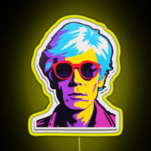 Charger l'image dans la galerie, Andy Warhol Persona RGB neon sign yellow