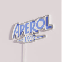 Charger l'image dans la galerie, Authentic Aperol brand blue logo RGB colorful neon advertisement lighting
