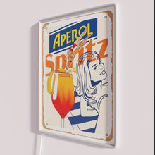 Charger l'image dans la galerie, Aperol Spritz-inspired vibrant colorful art print neon wall decoration