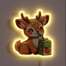 Charger l'image dans la galerie, Colorful deer illuminates the bar with apple juice theme ambiance.