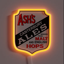 Charger l'image dans la galerie, RGB Neon Sign for Fans of Ash Canterbury Ale Brewery