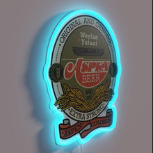 Charger l'image dans la galerie, Retro-futuristic neon bar sign in soothing 70s color palette