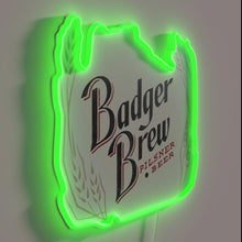 Charger l'image dans la galerie, Retro Wisconsin brewing nostalgia with vibrant RGB neon signs