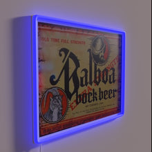 Charger l'image dans la galerie, Retro Balboa Bock Beer Distressed Colorful Neon Sign for Bars