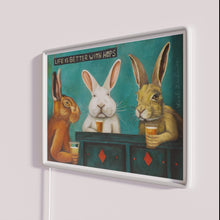 Charger l'image dans la galerie, Vibrant bar hopping decor with customizable RGB color changing neon signs.