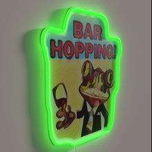 Charger l'image dans la galerie, Vibrant LED bar hoppin' neon sign for your nightlife passion