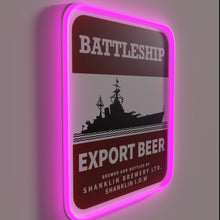 Charger l'image dans la galerie, Brighten up your bar with vibrant Battleship Export beer signs.