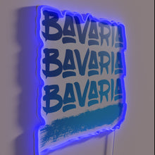 Charger l'image dans la galerie, Brightly lit Bavaria country-inspired neon sign in vibrant RGB colors