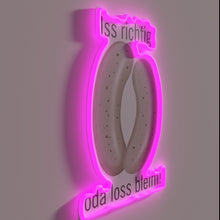 Charger l'image dans la galerie, Authentic German-inspired veal sausage diner decor with vibrant color accents