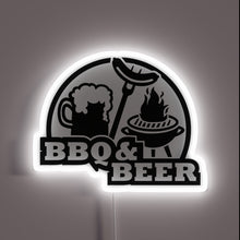 Charger l'image dans la galerie, Brighten up your backyard with this colorful BBQ neon sign