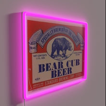Charger l'image dans la galerie, RGB Neon Sign - Color-Changing Bear Cub Beer Bar Decor