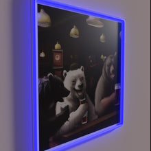 Charger l'image dans la galerie, Glowing "Bear Squad" neon sign for a fun pub gathering.