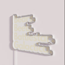 Charger l'image dans la galerie, Sci-fi inspired retro style Bears Beets Battlestar Galactica RGB neon decoration