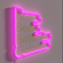 Charger l'image dans la galerie, Celebrate geek chic with this colorful Bears Beets Battlestar Galactica neon.
