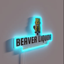 Charger l'image dans la galerie, Neon warning for patrons at the Beaver Liquor drinking hot spot.